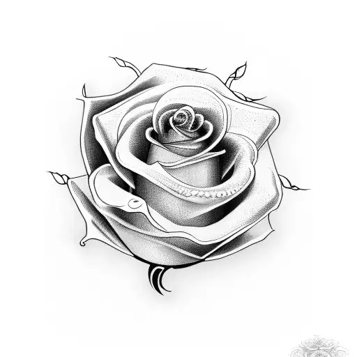 Dagger Inside A Rose