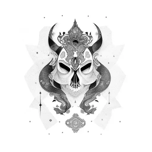 Black White And Gold Tattoo Of An Astranout