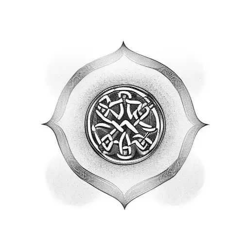 Celtic Fc Badge Blended With Celtic Park Stadium