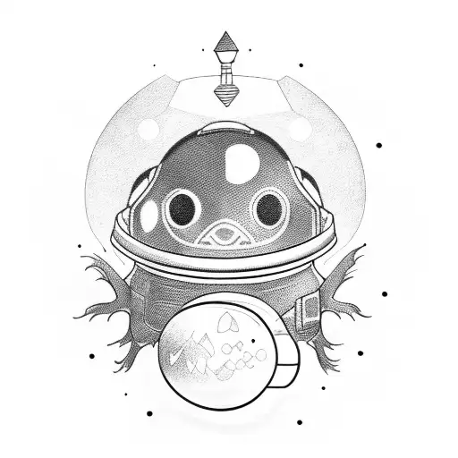 Space Goldfish With An Helmet