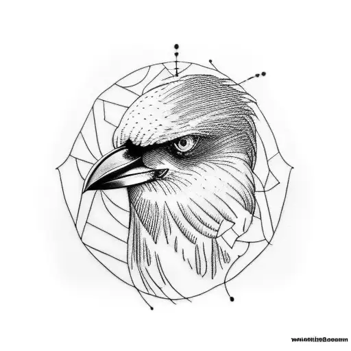 Crow Sitting On Tree