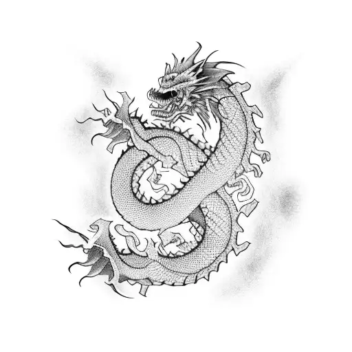 Japanese Dragon Sleeve