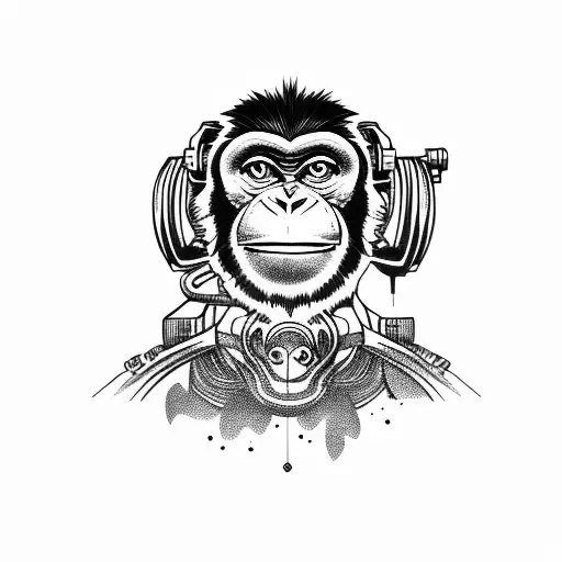 Monkey With Machine Gun