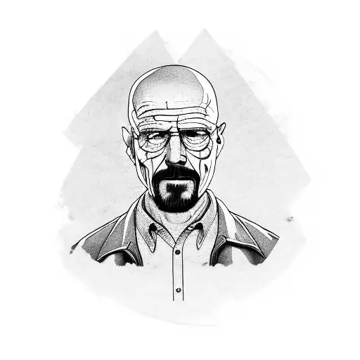A Portrait Of Walter White From Breaking Bad