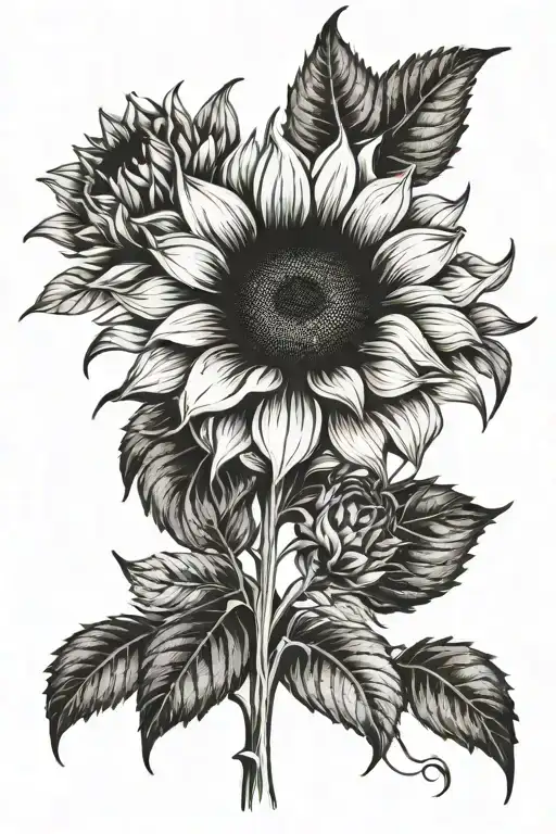 Floral Sunflower Blooming