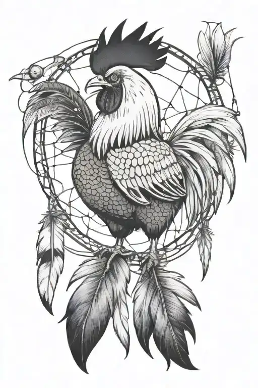 Rooster Dream Catcher