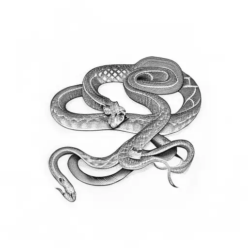 Snake And Skinny Dagger