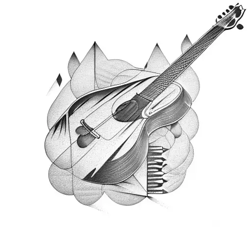 Guitar Fret Board Within Muscle