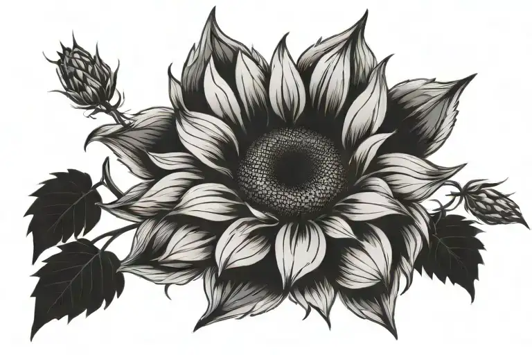 Birthdate With Sunflower