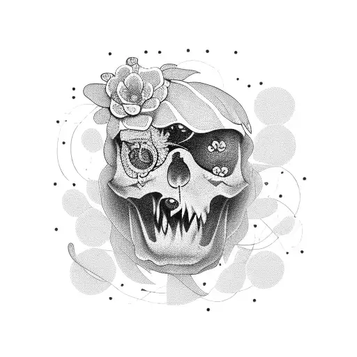 Momento Mori Plant Statue