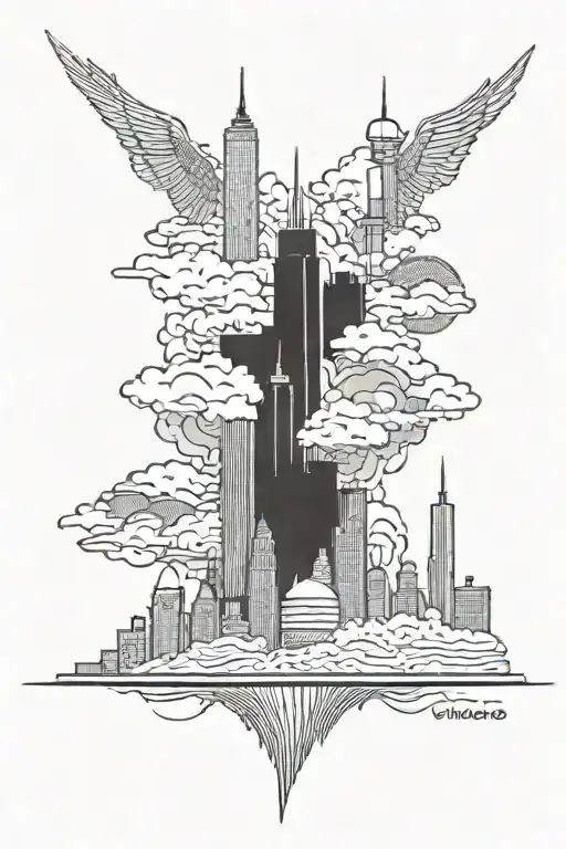 Chicago Skyline Milwaukee Skyline