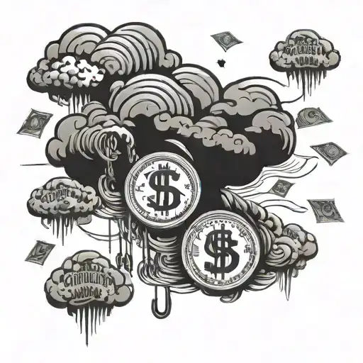 Money Clouds Sadness Success Turning Dreams