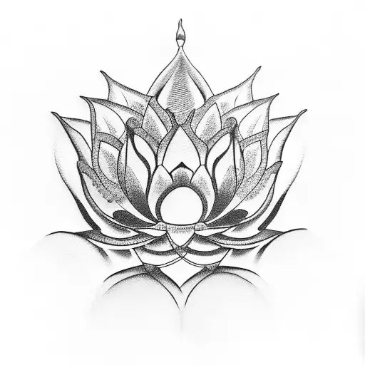 Lotus Flower With Snake