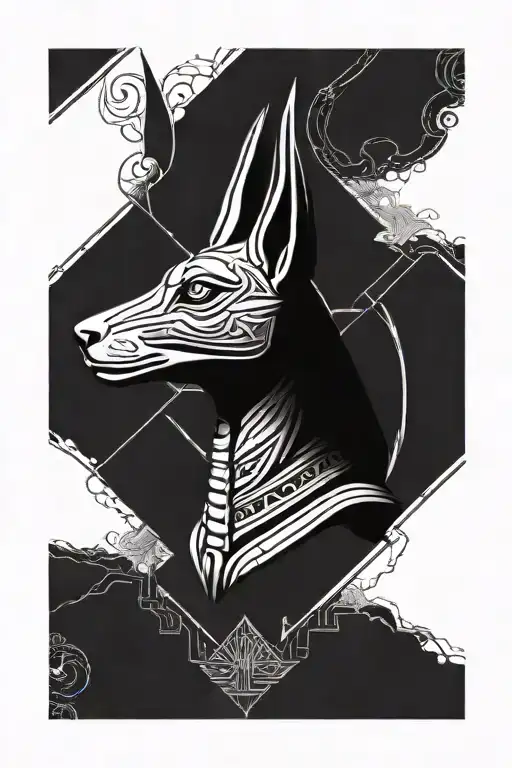 Anubis Egiptian God Symbol In Alchemy