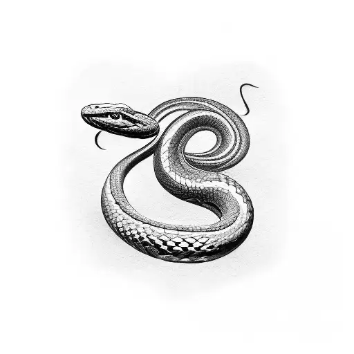 Snake In The Shape Of A Treble Clef