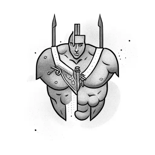 A Greek God Stabbed In The Chest With An Arrow