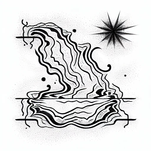 Water Flowing Through Rocks