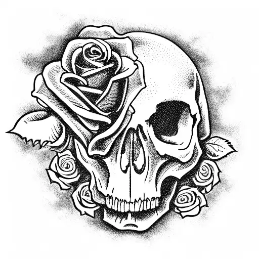 Skull And Roses