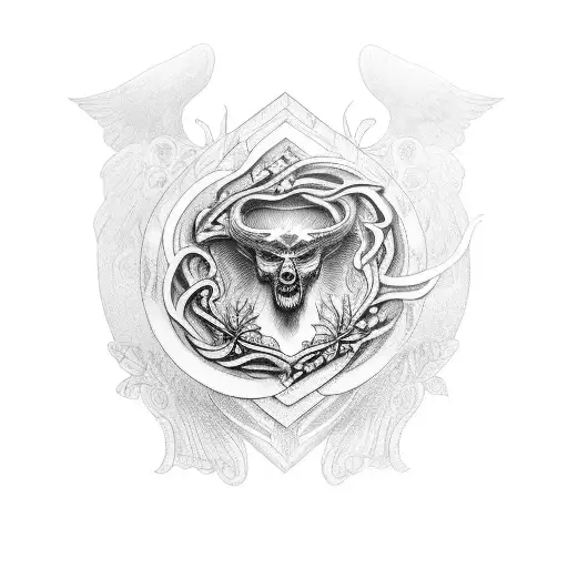 Full Chest Stoic Tattoo With A Medusa And Arcangel