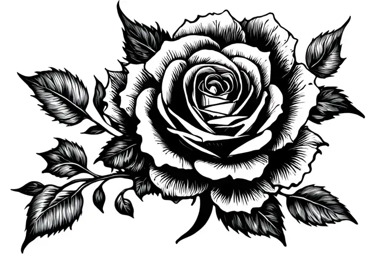 Negative Space Rose Band