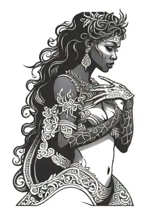 Black Goddess Sleeve