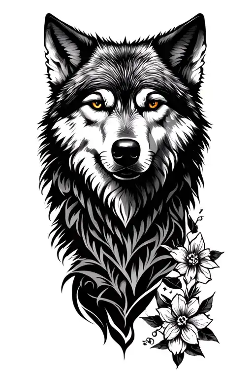 Olson With Wolf Prints Leading