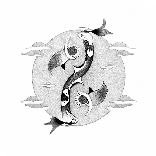 Koi Fish Yin Yang