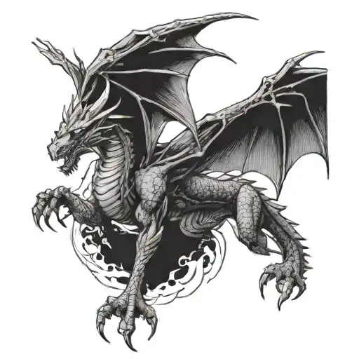 A Cinematic Scene Featuring A Dragon As The Main Character