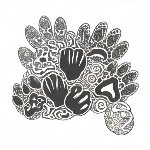 Dog Paws And 2018 - Infinity Symbol