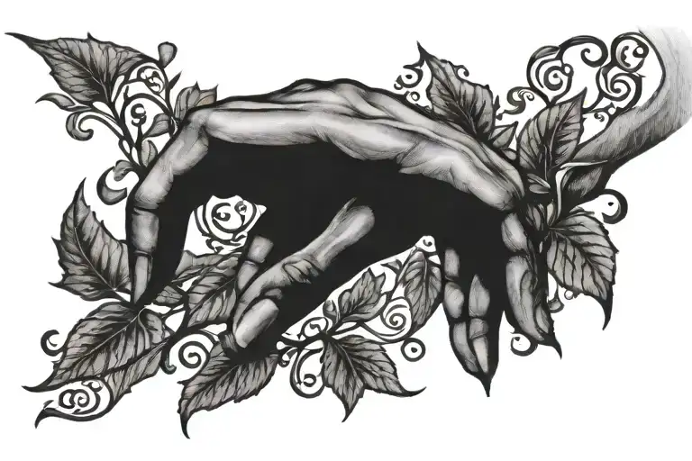 Hand Transformed In Liana Vine