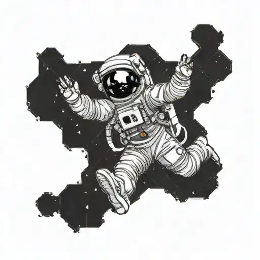 Astronaut Showing How Small They Are In Comparison To The Rest Of The World