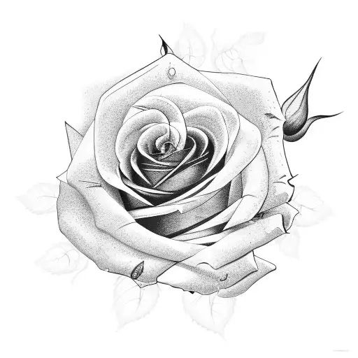 Bleeding Rose With Stem