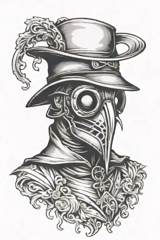 Dark And Moody Plague Doctor Mask