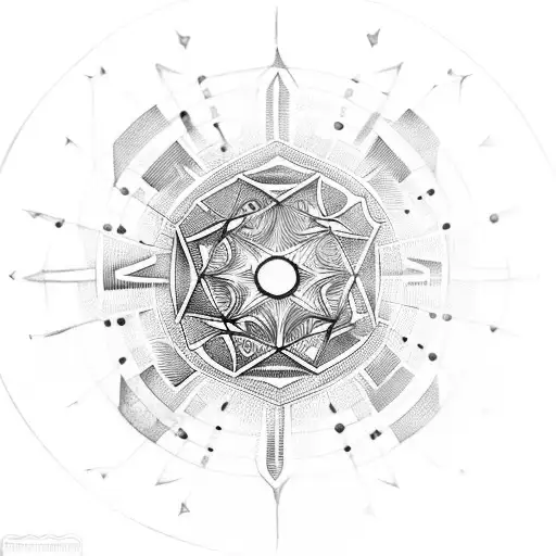 Trydent Spear In A Circle