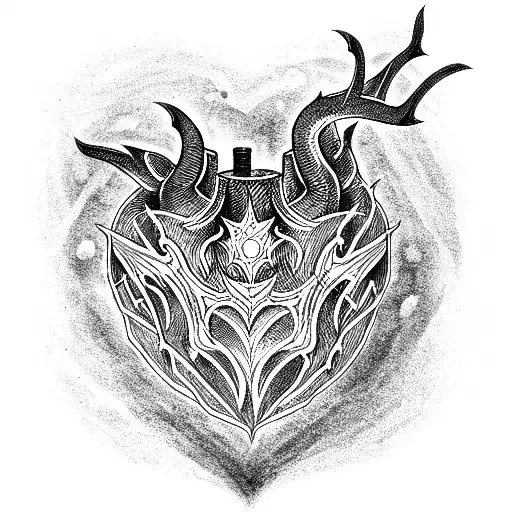 The Beast Of Darkness Bursts Out Of The Heart