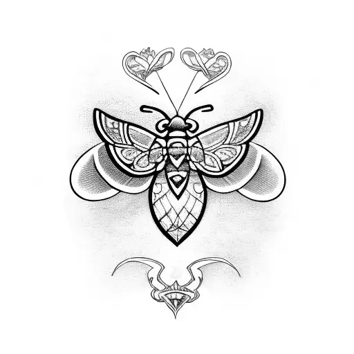 Moth With Sacred Heart