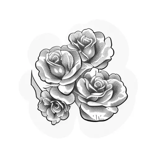 Pair Of Scissors On Floral Background