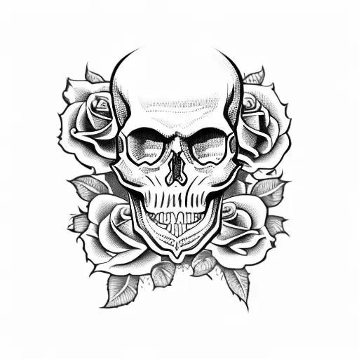 Skull And Roses