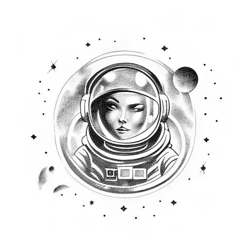 Astronaut Floating In Space