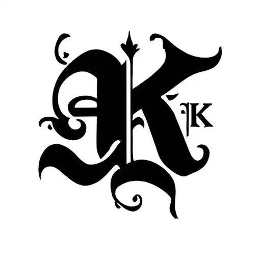 Family Tattoo With Letters A S K K
