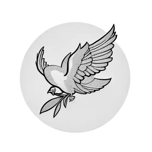 Dove With Olive Branch