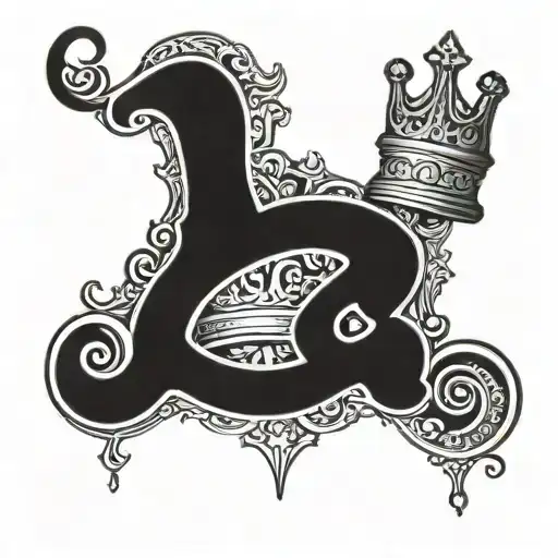 Number 8 With A Crown Hanging