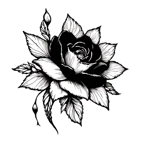 Dark But Simple Small Tattoo Design
