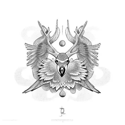 Flying Ducks With Deer