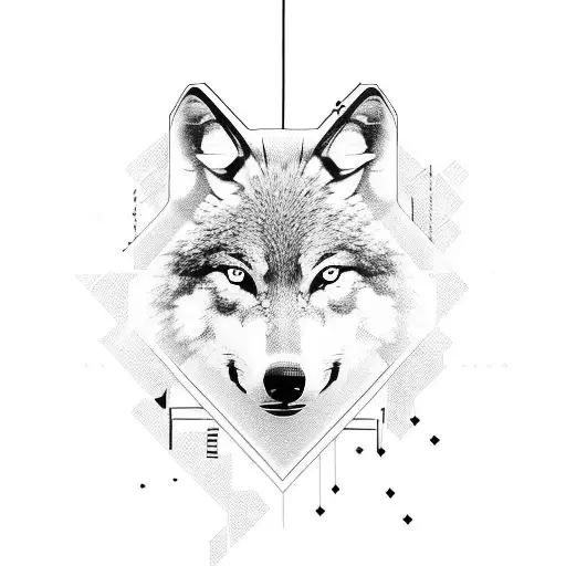 A Wolf Surrounded By Stock Market Ticker Symbols