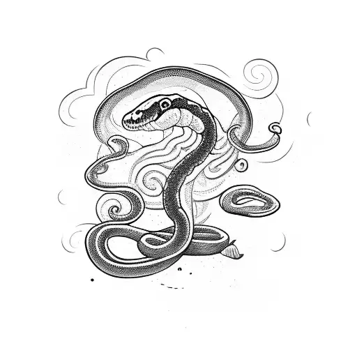 Snake As Aquarius Symbol