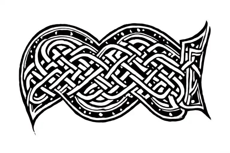 Celtic Pattern To Cover The Knee