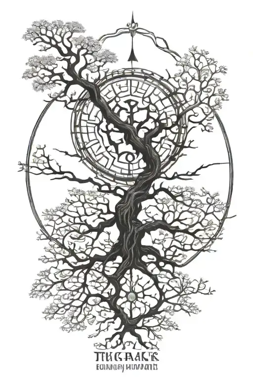Vegvisir And Tree Of Live