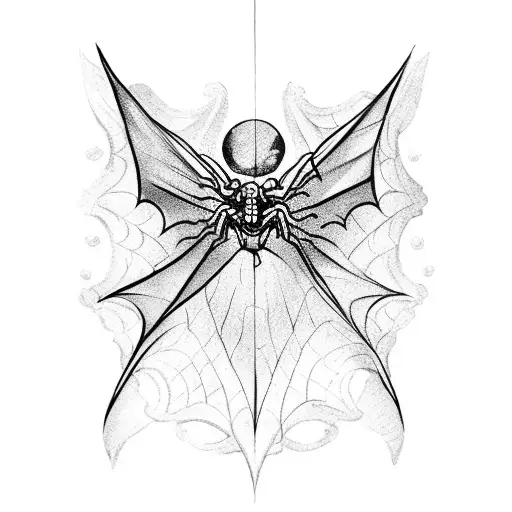 Bat Wing Skeleton With Spider Webs To Look Like Fairy Wings