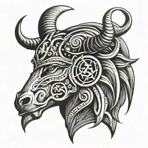 Zodiac Symbols Ares Head